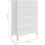  Komoda bijela 57 x 35 x 90 cm od konstruiranog drva | Eponuda.com