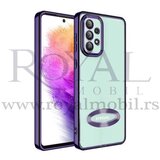  futrola sa niklovanim obodom No1 za xiaomi 12T ljubicasta Cene