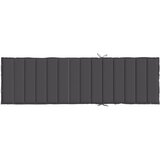  Jastuk za ležaljku prošarani antracit 200x50x4 cm od tkanine | shoptok.hr