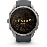 Garmin multisport GPS sat fēnix 9 Pro inReach 51 mm, titanij, grafitno/crni silikonski remen | shoptok.hr