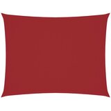  Jedro protiv sunca od tkanine Oxford pravokutno 6 x 7 m crveno | shoptok.hr