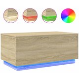 Stolić za kavu s LED svjetlima boja hrasta 90 x 50 x 40 cm | shoptok.hr