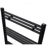  Crni kupaonski radijator za centralno grijanje ravni 600 x 1160 mm | shoptok.hr