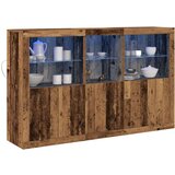  omarica z LED lučmi Stari les 162x37x100 cm | Shoptok.si