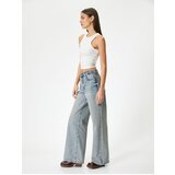  Wide Leg Jeans with Standard Waist Pocket - Bianca Wide Leg Jeans | ePonuda.com