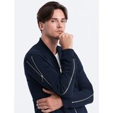 Ombre Men's bomber jacket with decorative zips on sleeves | shoptok.hr
