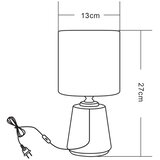 Zuma line HS8605-BL - Stona lampa 1xE14/40W/230V, crna/zlatna, mramorni dekor | Eponuda.com