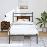 Okvir kreveta bez madraca dimljena boja hrasta 75x190 cm drveni | shoptok.hr