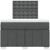  Krevet s oprugama i madracem tamnosivi 120 x 200 cm od tkanine | shoptok.hr