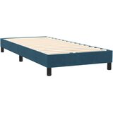Box Spring krevet s madracem i LED tamnoplavi 80x220 cm baršunasti | Eponuda.ba
