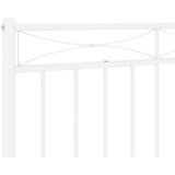  Metalno zamjensko uzglavlje bijelo 180 cm Crna | shoptok.hr
