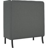 vidaXL Sedežna garnitura z visokim naslonom temno siva 109x56x121 cm tkanina | Shoptok.si