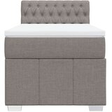  Krevet s oprugama i madracem smeđesivi 90x200 cm od tkanine | shoptok.hr