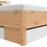 XXXL Postelja S Predali Saturn, Bela, Hrast, 140x200 | Shoptok.si