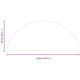 Staklena ploča za kamin polukružna 1200 x 500 mm | shoptok.hr