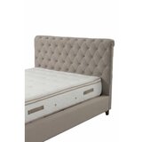 Hanah home deluxe set 160 x 200 v2 beige dvostruki dušek, baza i uzglavlje)