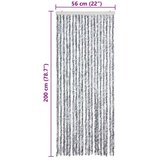 vidaXL Zavesa proti mrčesu bela in siva 56x200 cm šenilja | Shoptok.si