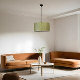 Opviq bambu 03 abajurlu tekli Sarkıt avize greenblack chandelier Cene