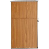  Vrtno spremište smeđe 88 x 89 x 161 cm od pocinčanog čelika | shoptok.hr