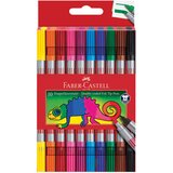  Flomaster školski 10boja obostrani Faber-Castell 151110 blister | shoptok.hr