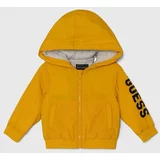 Guess Otroška jakna rumena barva, N4YL04 WF090