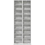 Cd ormar 2 kom. Betonska siva 33 x 23,5 x 175 cm | shoptok.hr