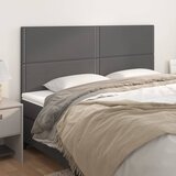  Uzglavlje sivo 200x5x118/128 cm umjetna koža | shoptok.hr