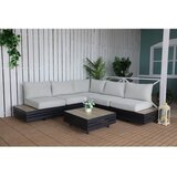 Rojaplast Siva vrtna garnitura aluminijska za 5 osoba New York – | shoptok.hr