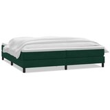 Box Spring krevet s madracem tamno zeleni 180x220 cm baršun | Eponuda.ba