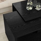  Set stolića za kavu 2 pcs Crni hrast Konstruirano drvo | shoptok.hr