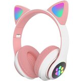  Slušalice za djecu CAT EAR Kids STN-28, bluetooth, pink + bijela | Eponuda.ba
