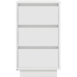  Noćni ormarić s LED svjetlima bijeli 38x34x65 cm | shoptok.hr