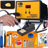 Rosfix 937D+ Spajkalna Postaja ProKit – 60W, LCD 200–480°C, ESD Safe | 6 Grotov, Organizer 265×140×50 mm, (5000356476) | Shoptok.si