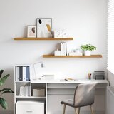  Polica na zidu 2 pcs Bež 120 x 23,5 x 4 cm Konstruirano drvo | shoptok.hr