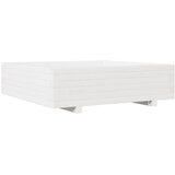  Vrtna sadilica bijela 90x90x26,5 cm od masivne borovine | shoptok.hr