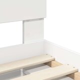  Konstrukcija postelje Bela 100 x 200 cm Konstruiran les, (5000104345) | Shoptok.si