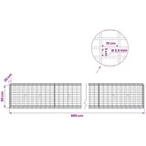  Gabion s žicom debljine 3 5 mm i mrežom 5x10 cm 900x30x50 cm - 30 cm 50 cm 900 cm | shoptok.hr