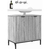 vidaXL Kopalniška omara za umivalnik Siva sonoma 60.5 x 33.5 x 61 cm | Shoptok.si