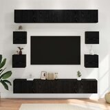  Komplet TV omaric 8 pcs 100 x 30 x 30 cm Črni hrast, (5000247556) | Shoptok.si