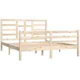  Posteljni okvir iz trdnega lesa 160x200 cm, (20643541) | Shoptok.si