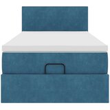 vidaXL okvir kreveta s madraca tamnoplavi 100x200cm baršunasti | shoptok.hr
