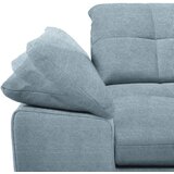 CARRYHOME KOTNA SEDEŽNA GARNITURA, mikrovlakna modrosiva | Shoptok.si