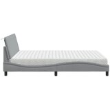 Krevet s madracem Hanko svjetlosiva 160x200 cm tkanina | Eponuda.com
