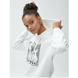 Koton Anime Sweatshirt Oversize Hooded Long Sleeve Cene
