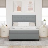  s opruga kutije Svijetlo siva 140 x 200 cm tkanina | shoptok.hr