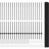  varjena žičnata ograja z 44 U stebrički siva 1.4x50 m jeklo | Shoptok.si