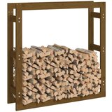 vidaXL Stalak za drva za ogrjev boja meda 100x25x100 cm od borovine | shoptok.hr