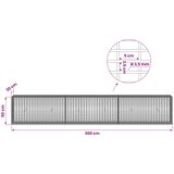  Gabion s žicom debljine 3,5 mm i mrežom 5x2,5 cm 300x30x50 cm | shoptok.hr