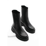 Marjin Ankle Boots - Black - Flat Cene'.'