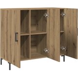  Komoda boja hrasta artisana 90 x 34 x 80 cm konstruirano drvo | shoptok.hr